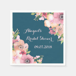 Napkins, blå Rosa Möhippa Pappersservett