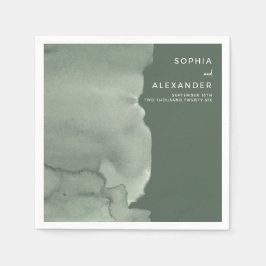 Napkins for a Modern Wedding.  Pappersservett