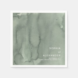 Napkins for a Modern Wedding.  Pappersservett