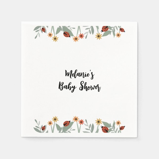 Napkins för babyskor i kärlek Kryp Pappersservett (Framsidan)