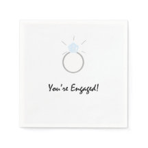 Napkins för förlovningsfest