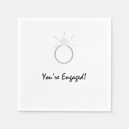 Napkins för förlovningsfest pappersservett