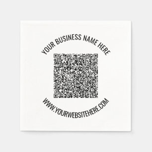 Napkins för Personlig av QR-kod och Professionell Pappersservett