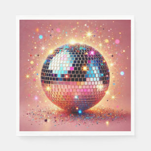 Napkins från glitter, Disco boll! Pappersservett