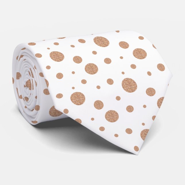 Napkins guld polka dots slips (Rullad)
