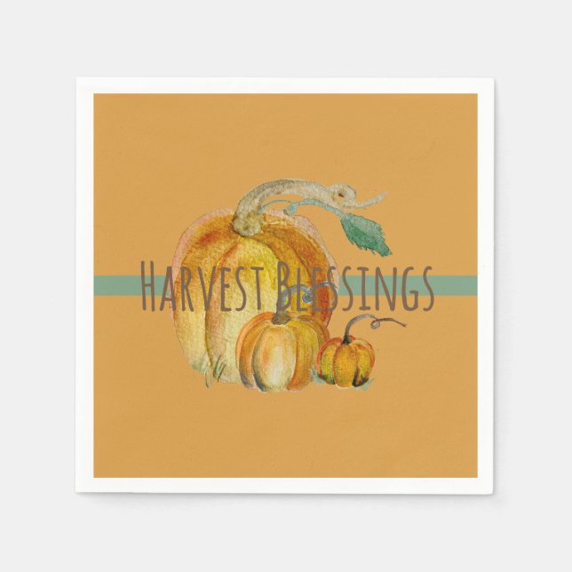 Napkins: Harvest Blessings Pappersservett (Framsidan)