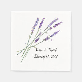 Napkins - lavender design pappersservett