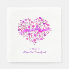 Napkins lila möhippa pappersservett