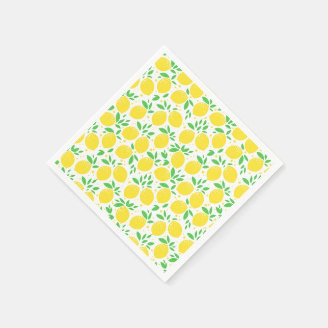 Napkins med citroner pappersservett (Hörn)