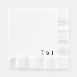 Napkins med monogram pappersservett