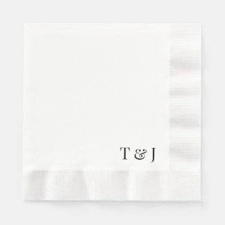 Napkins med monogram pappersservett