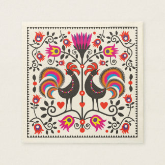 Napkins med tuppar pappersservett