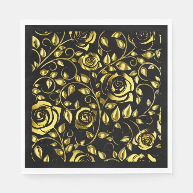 Napkins-Midnight Elegance collection Pappersservett (Framsidan)