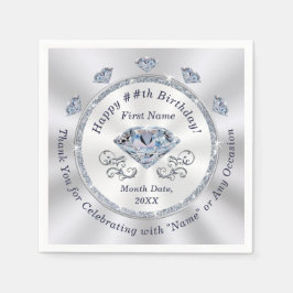 Napkins Personlig, Cocktail eller 3-storlek Pappersservett