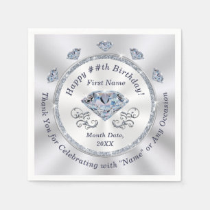 Napkins Personlig, Cocktail eller 3-storlek Pappersservett