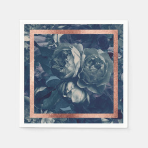 Napkins Ro Guld Bouquet Bröllop Bord Pappersservett