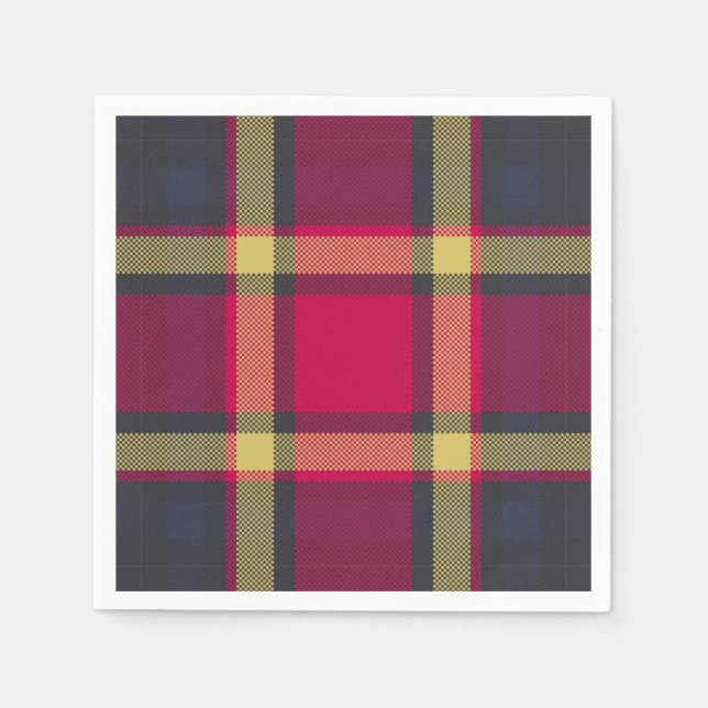 Napkins - Scottish Tartan Pappersservett (Framsidan)