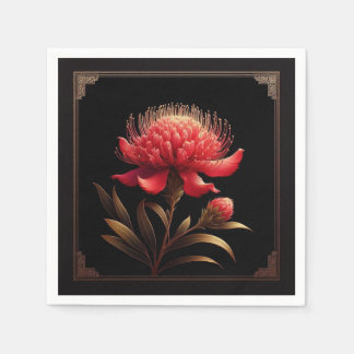 Napkins Serviette Waratah Fauna Flora Pappersservett