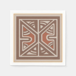 Napkins with art inspired by New Guinea Pappersservett