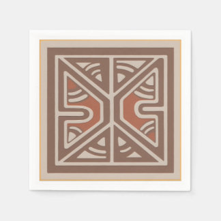 Napkins with art inspired by New Guinea Pappersservett