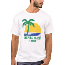 Naples Beach Florida Herr T-Shirt