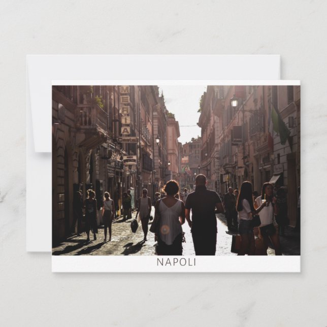 Naples Byggnader (Napoli) Platt Kort (Framsida)