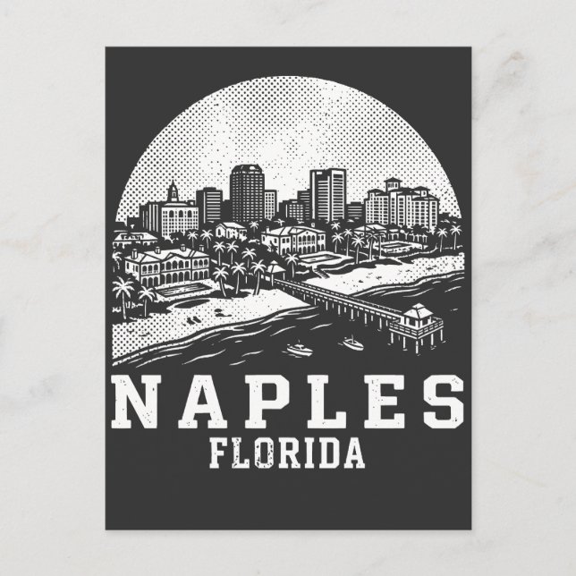 Naples City Florida Vykort (Framsida)