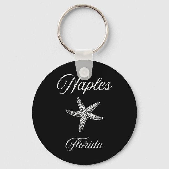 Naples Fl sjöstjärna design  Nyckelring (Framsida)