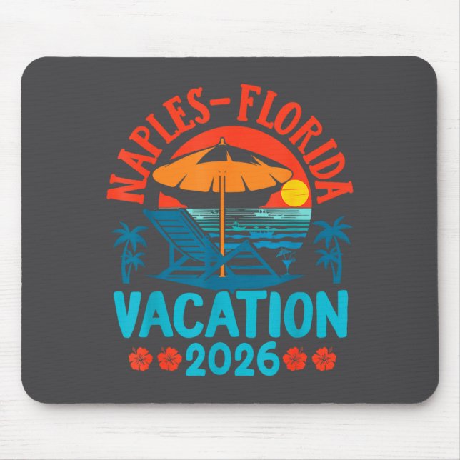 Naples Florida 2026 Familjesemester Strand Sommar  Musmatta (Framsidan)