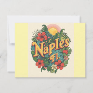 Naples florida drömmande  anteckningskort
