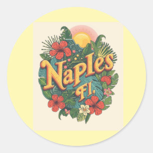 Naples florida drömmande  runt klistermärke