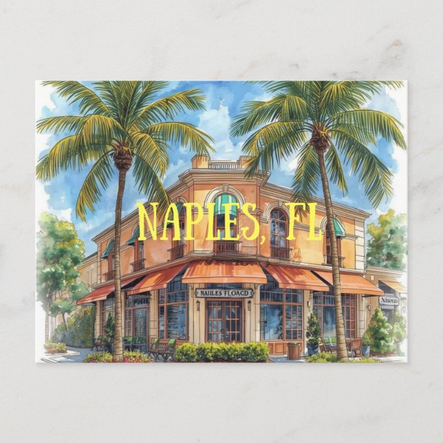 Naples florida drömmande vykort (Framsida)