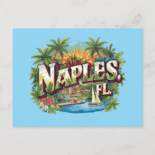 Naples florida drömmande vykort