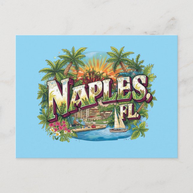 Naples florida drömmande vykort (Framsida)