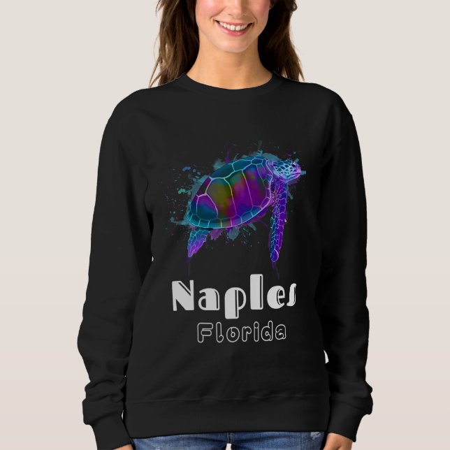 Naples Florida Havssköldpadda Naples T Shirt (Framsida)