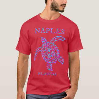 Naples Florida Havssköldpadda Semester Souvenir Po T Shirt