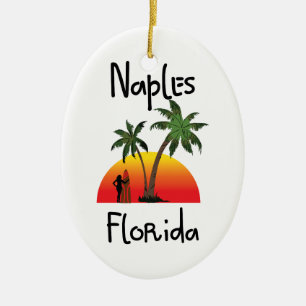 Naples Florida Julgransprydnad Keramik