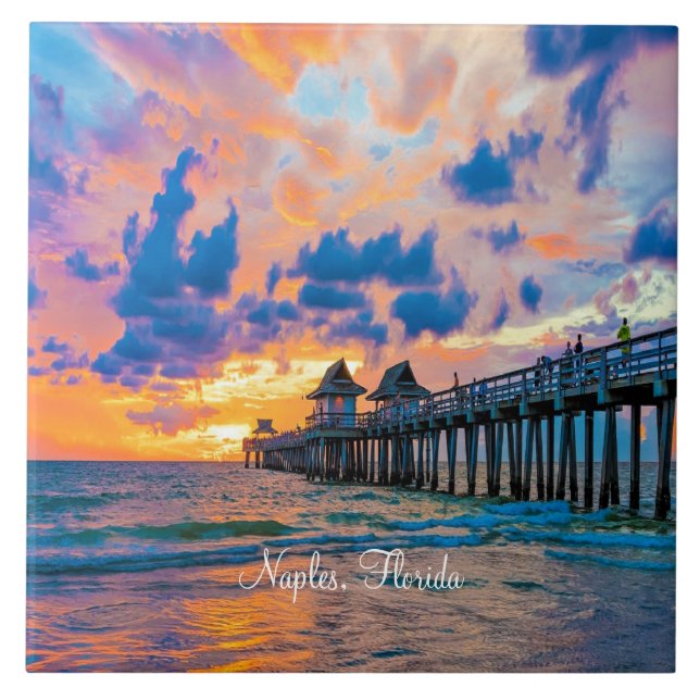 Naples, Florida naturskön fotografi, Kakelplatta (Framsidan)