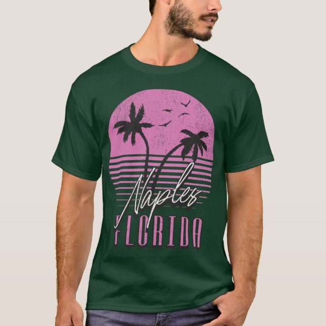 Naples Florida Överstor T Shirt (Framsida)
