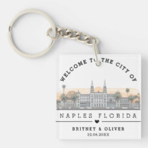 Naples Florida Siluett – Anpassad Bröllopspresent
