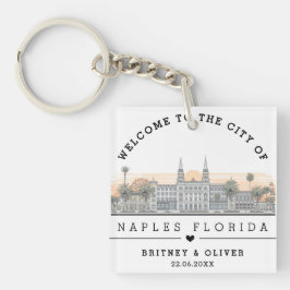 Naples Florida Siluett – Anpassad Bröllopspresent