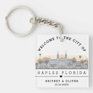 Naples Florida Siluett – Anpassad Bröllopspresent
