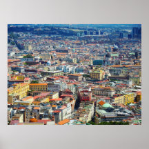 NAPLES/NAPOLI, ITALIEN - FÄRGSKITYSCAPE