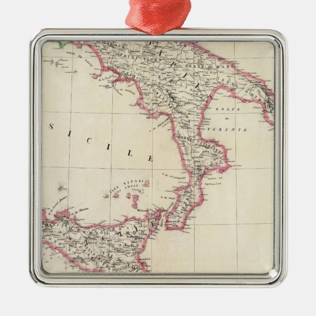 Naples och Sicily 26 Julgransprydnad Metall (Framsidan)