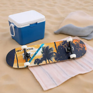 Naples Orange Storm 7 7/8" Skateboarddäck Mini Skateboard Bräda 18,5 Cm