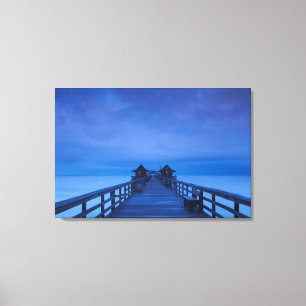 Naples Pier, gryning Canvastryck