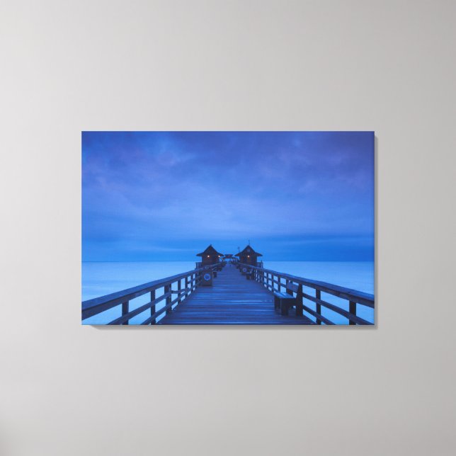 Naples Pier, gryning Canvastryck (Framsida)