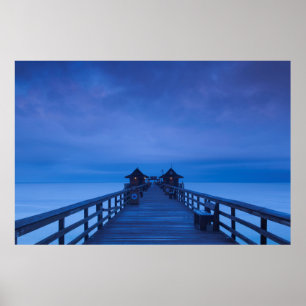 Naples Pier, gryning Poster