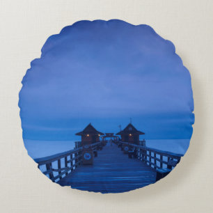 Naples Pier, gryning Rund Kudde