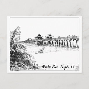 Naples Pier, Naples Fl Vykort